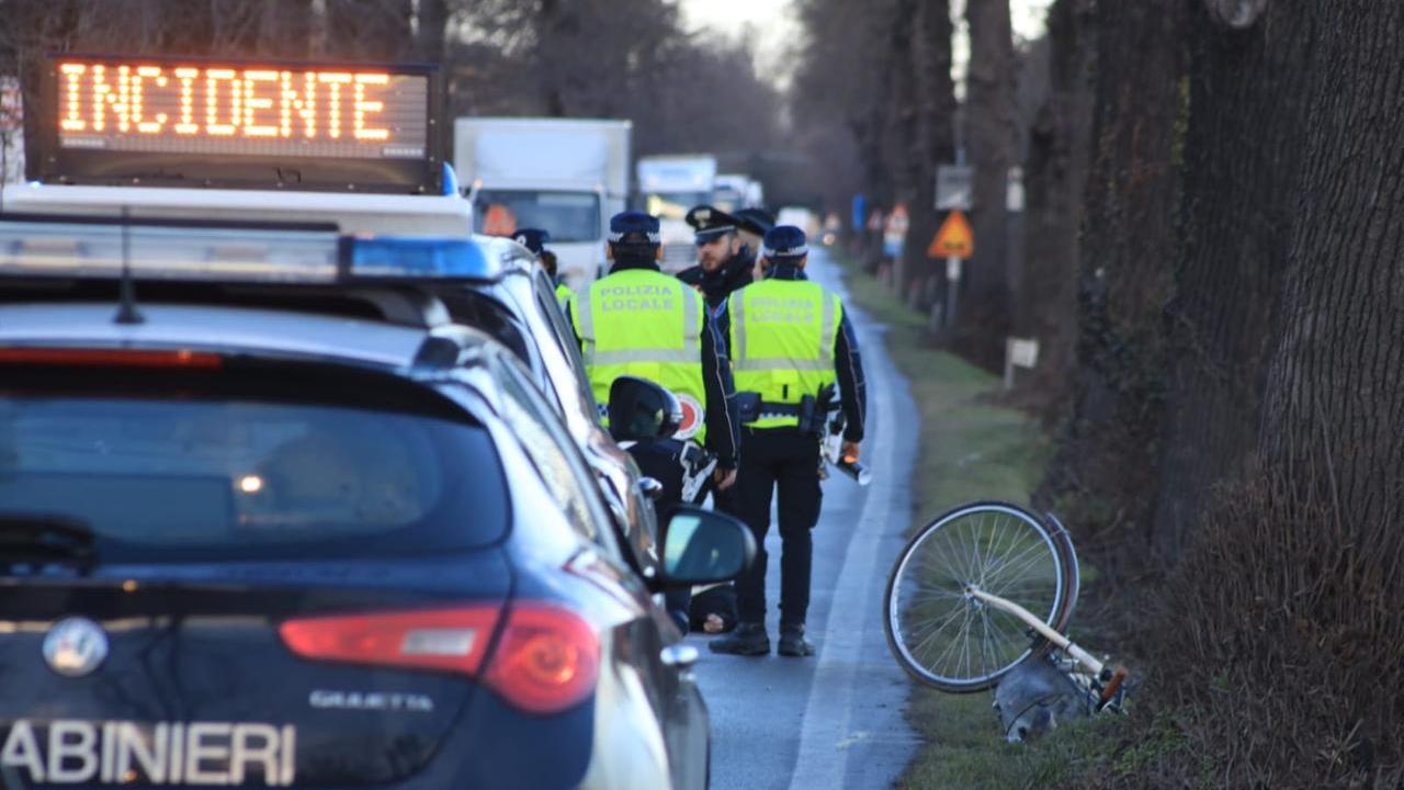 I rilievi della polizia locale e dei carabinieri