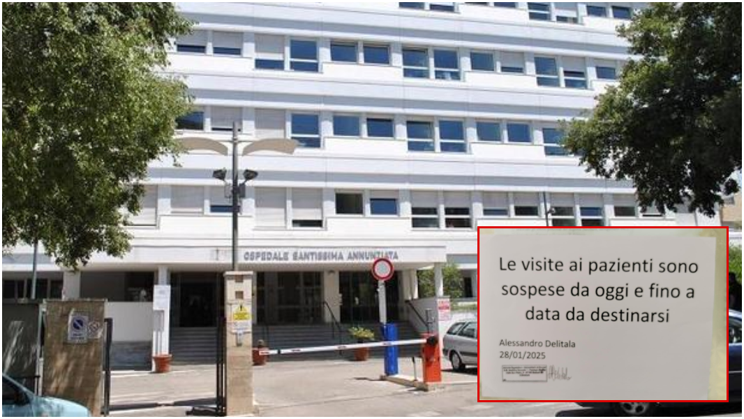 Stop alle visite dei parenti all’ospedale di Sassari: ecco cosa sta succedendo