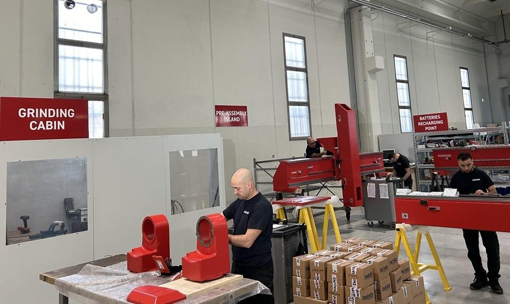 
	L'area produzione di Belotti a Modena

