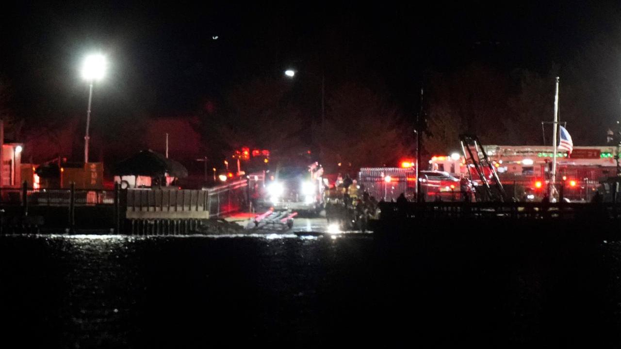 I soccorsi nel fiume