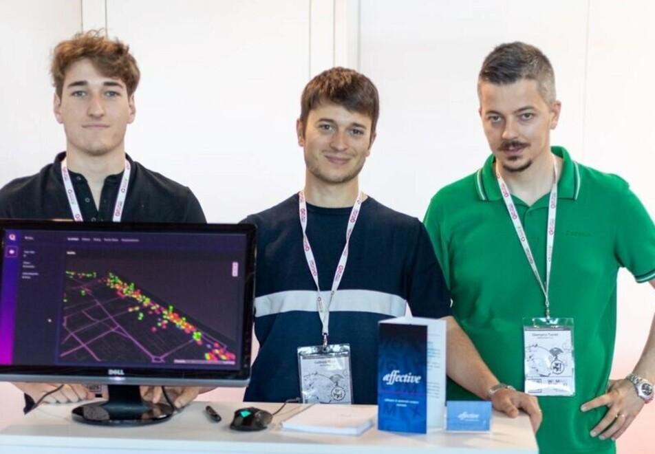 
	Gianmarco Tuccini, Goffredo Guidi e Niccol&ograve; Caselli, ideatori di Aeffective

