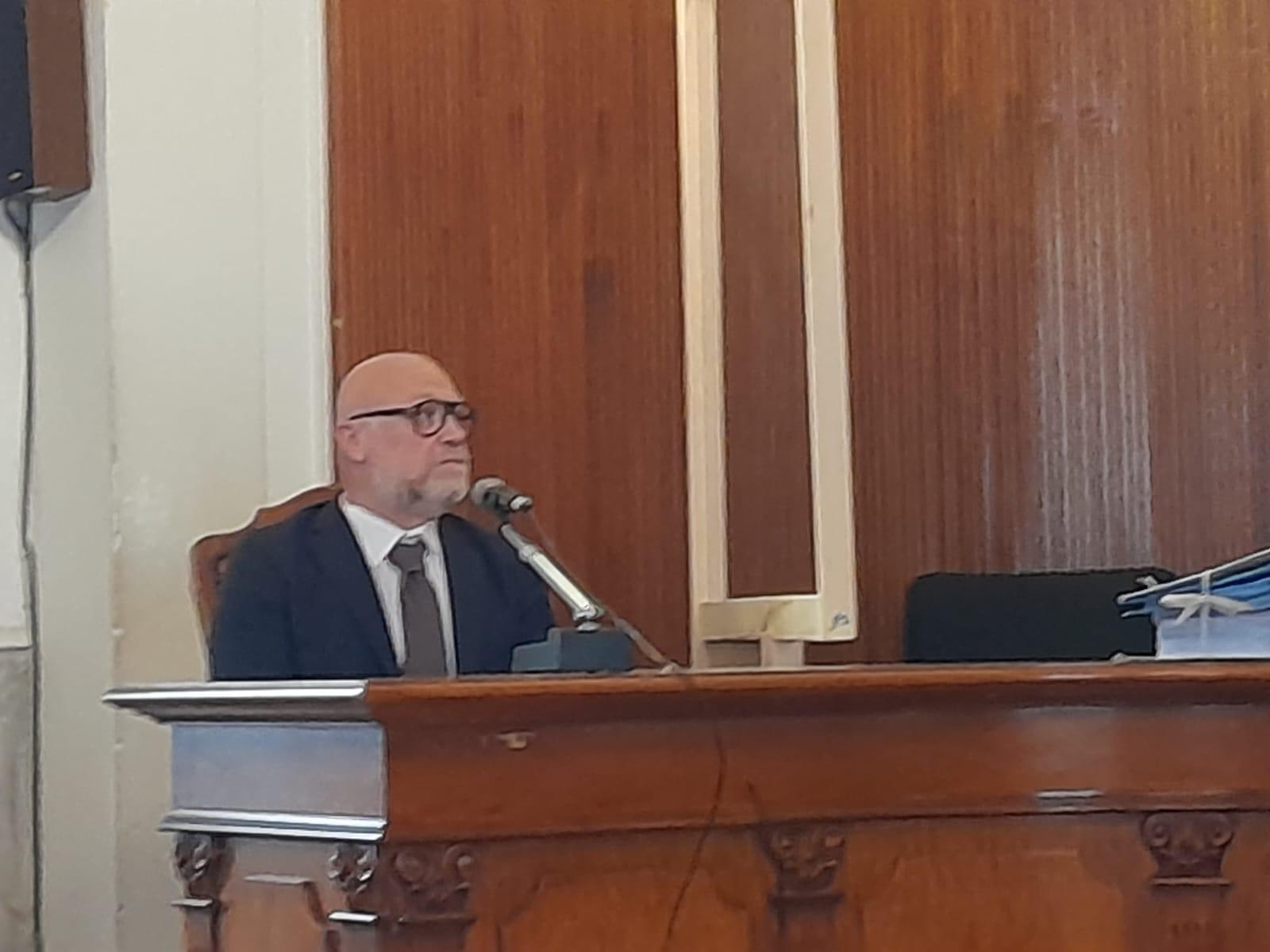 Il sindaco Filippo Nogarin in aula durante il processo