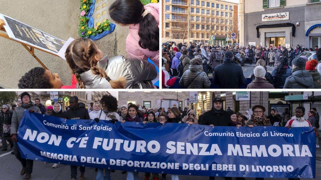 Livorno, le pietre d’inciampo, i bambini e la marcia cittadina per non dimenticare
