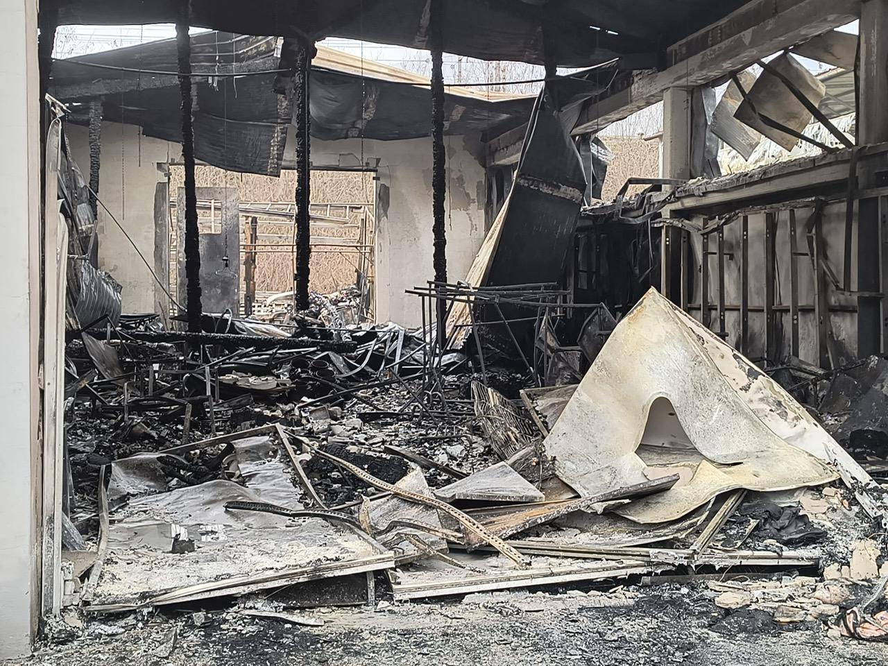 
	I danni provocati dall'incendio a Vaiano

