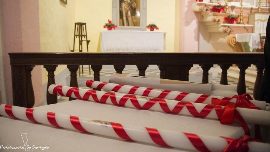 I ceri della Candelora a Oristano (foto Fondazione Sartiglia)