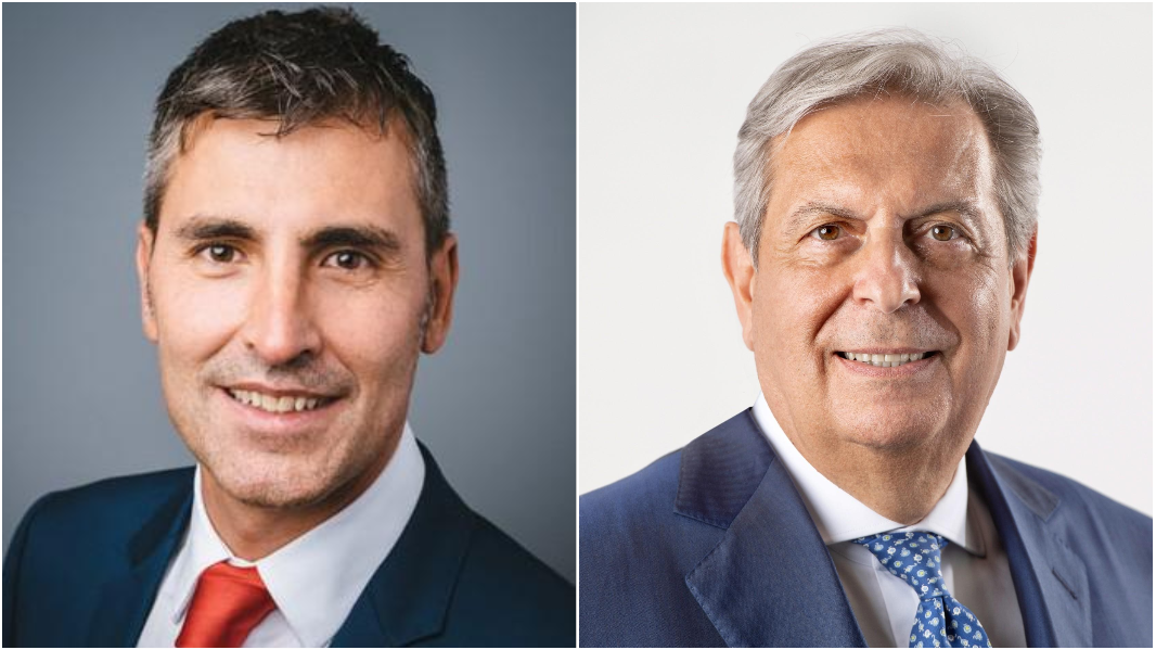 Il nuovo Direttore generale del Banco Di Sardegna Mauro Maschio e il presidente Gianfranco Farre 