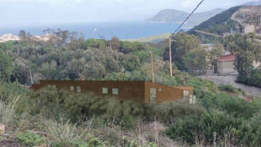 Inserimento fotografico di come apparirà il canile a Colle Reciso (dal progetto esecutivo del primo lotto)