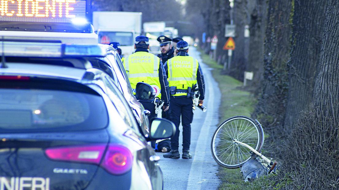 Il luogo della tragedia a Castelfranco