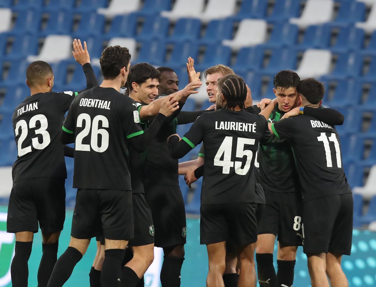 
	L'esultanza dei giocatori del Sassuolo

