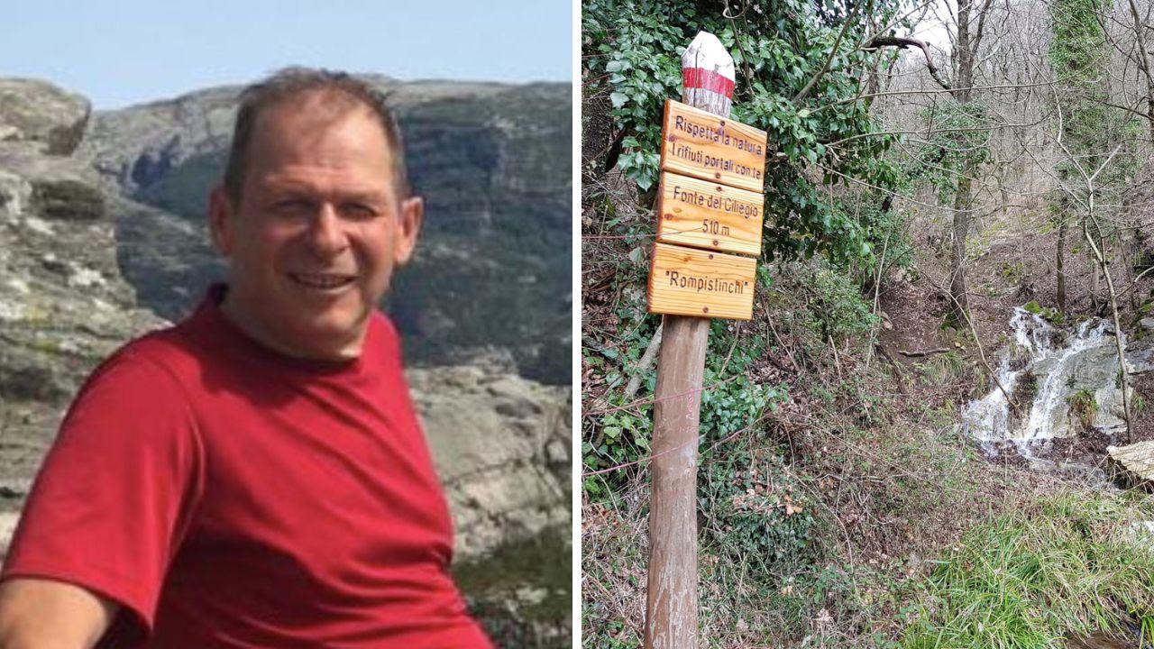 A sinistra la vittima