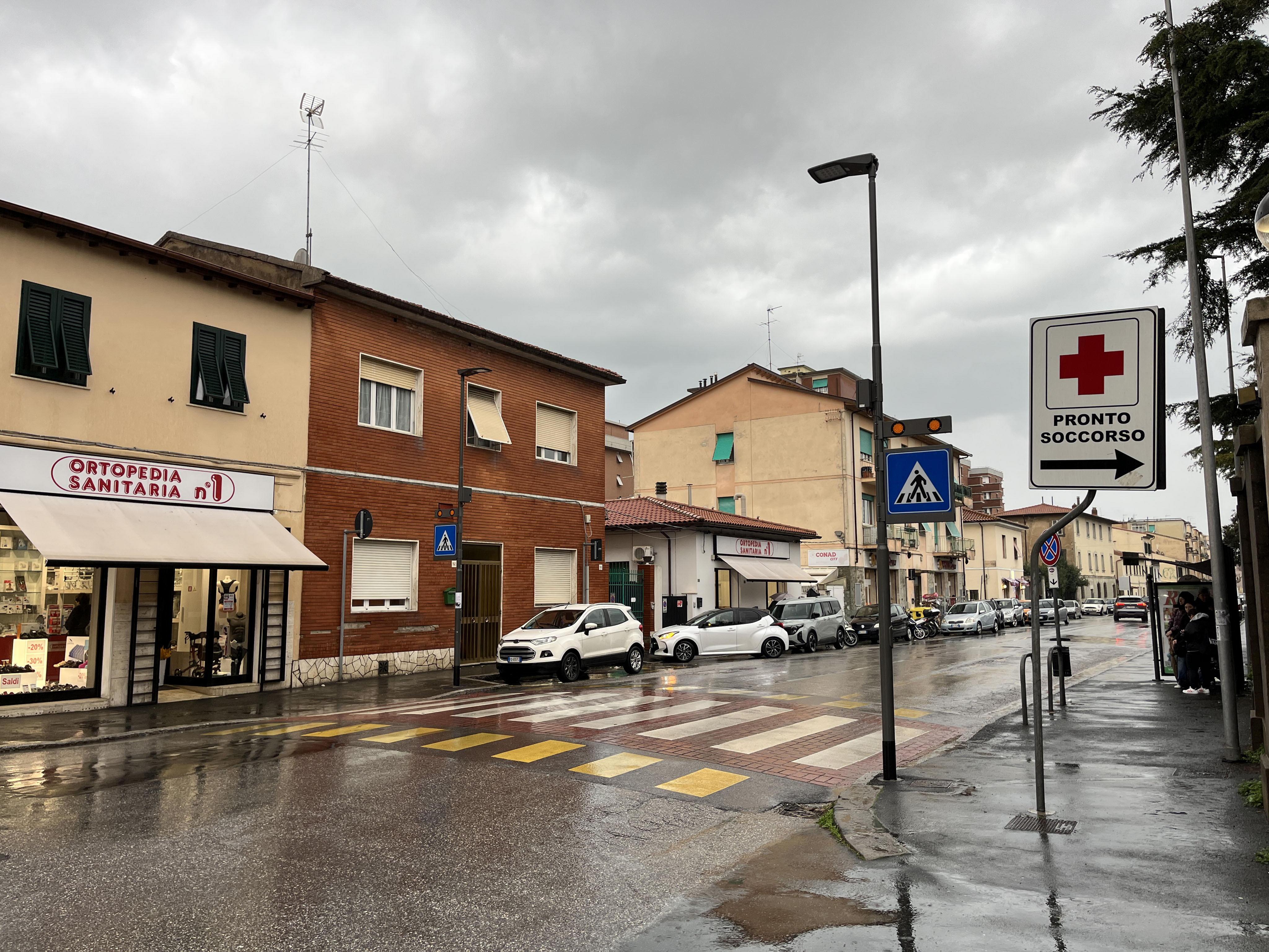 Il luogo dell'investimento (foto Franco Silvi)