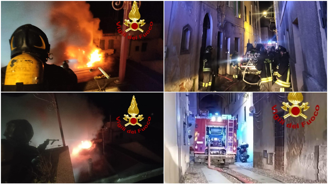 Mansarda in fiamme nel centro storico: ecco cosa è successo