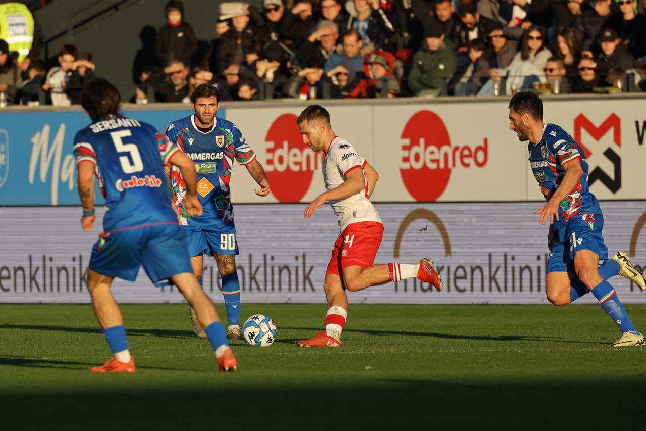 Reggiana sprecona, Sudtirol cinico: al Druso perso un altro scontro salvezza