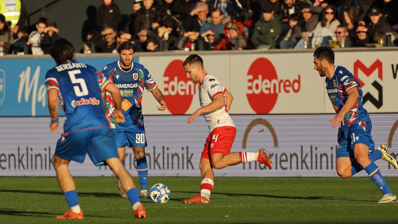 Reggiana sprecona, Sudtirol cinico: al Druso perso un altro scontro salvezza