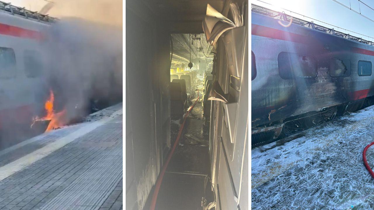 
	Le fiamme sul Frecciargento a Lastra a Signa

