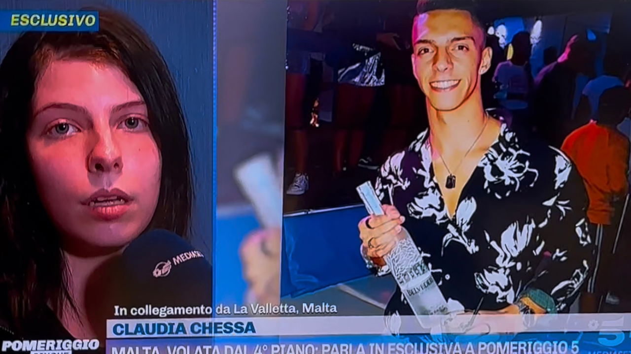 Malta, in tv il racconto di Claudia Chessa: «Avevo paura che mi uccidesse e mi sono lasciata cadere dal quarto piano»