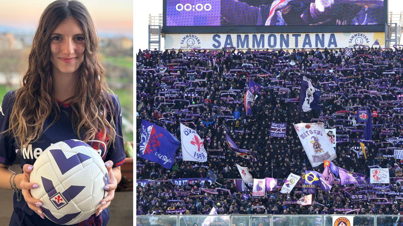 Benedetta Cirri e la curva della Fiorentina
