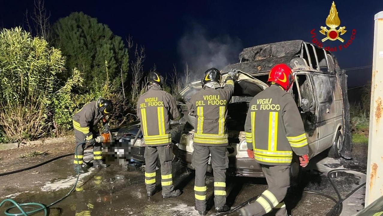 L'intervento dei vigili del fuoco