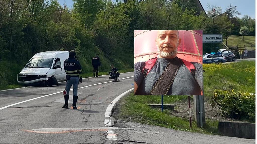 Il punto dell'incidente e, nel riquadro, Giuseppe Ledda