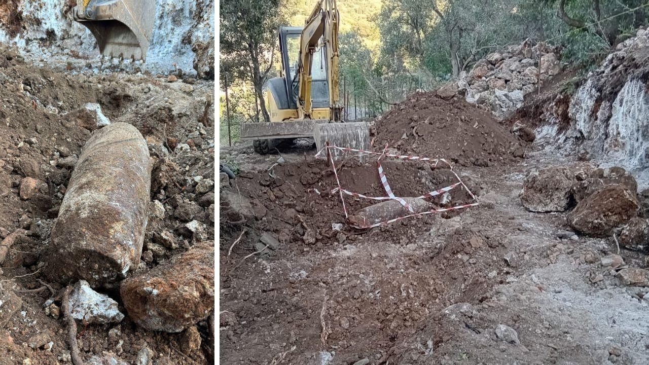 La bomba trovata nel territorio dell'Argentario