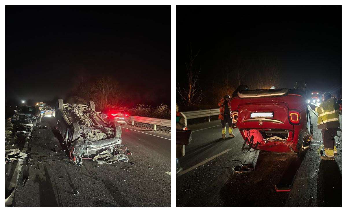 Spilamberto, carambola tra 5 auto sulla Pedemontana: una finisce sottosopra. Traffico in tilt