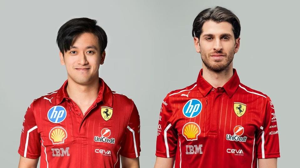 Zhou Guanyu e Antonio Giovinazzi (foto Ferrari)