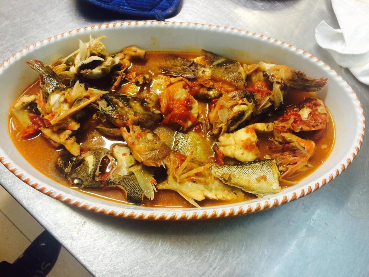 Una zuppa di pesce di Castelsardo realizzata nel ristorante "Antica Pensione Pinna