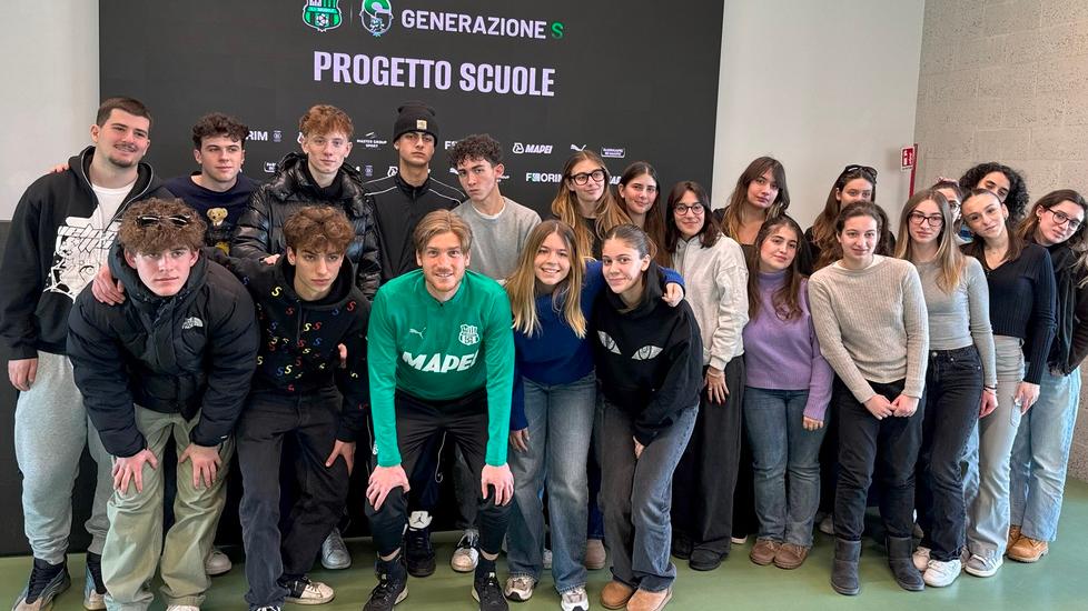 La Juve, Cristiano Ronaldo e l’infortunio: Filippo Romagna del Sassuolo si racconta agli studenti