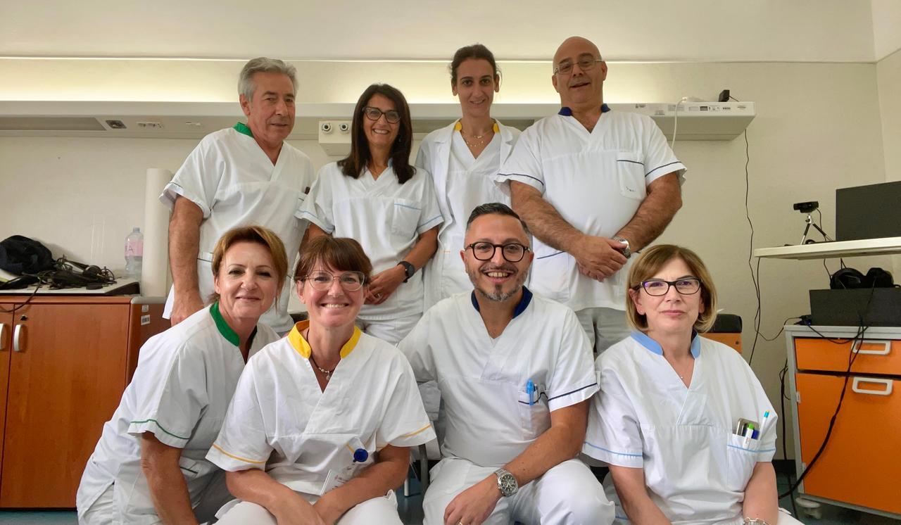 
	L'equipe del reparto di Otorinolaringoiatria dell'ospedale San Martino

