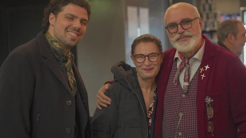 Paolo Penko (a destra) con la famiglia<br />
