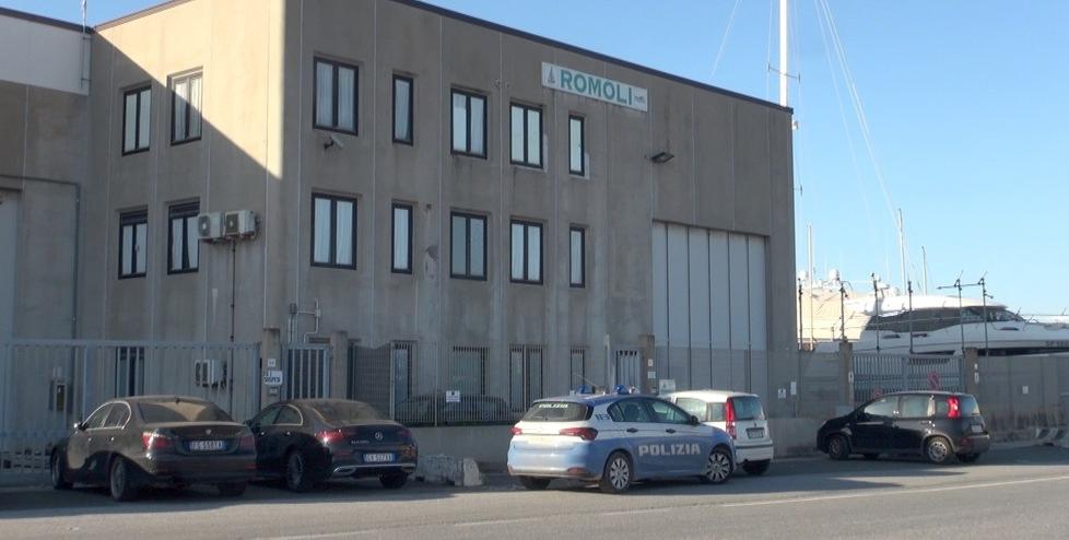 
	La pattuglia della Polmare intervenuta ai cantieri Romoli

