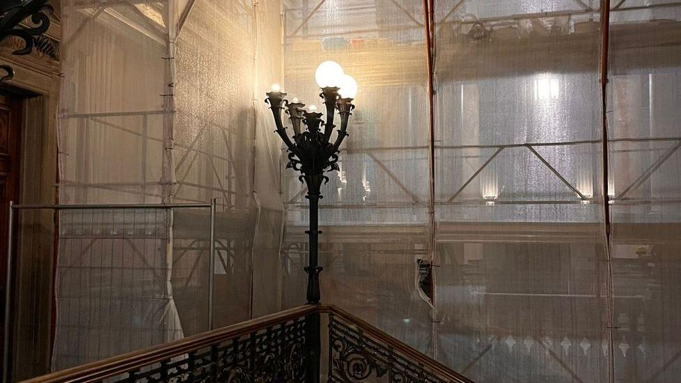 Montecatini, restauro di pitture e stucchi in Comune. A marzo verrà conclusa la prima fase