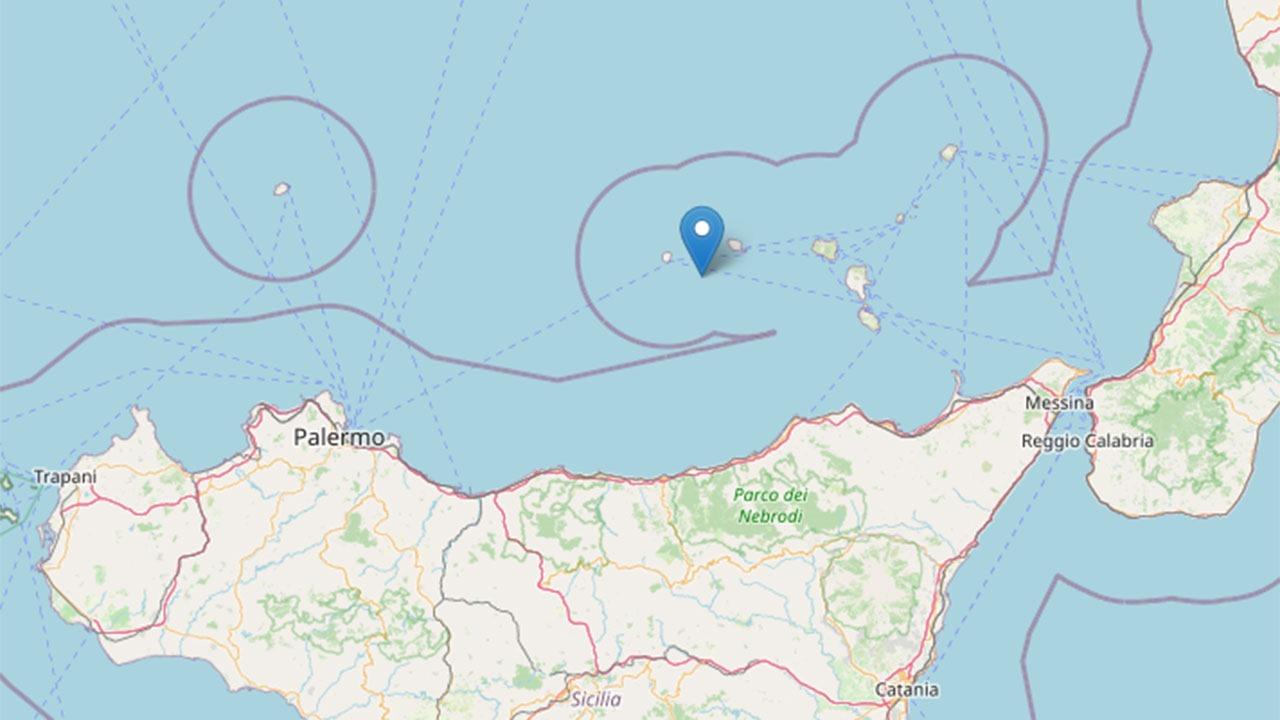 L'epicentro del sisma