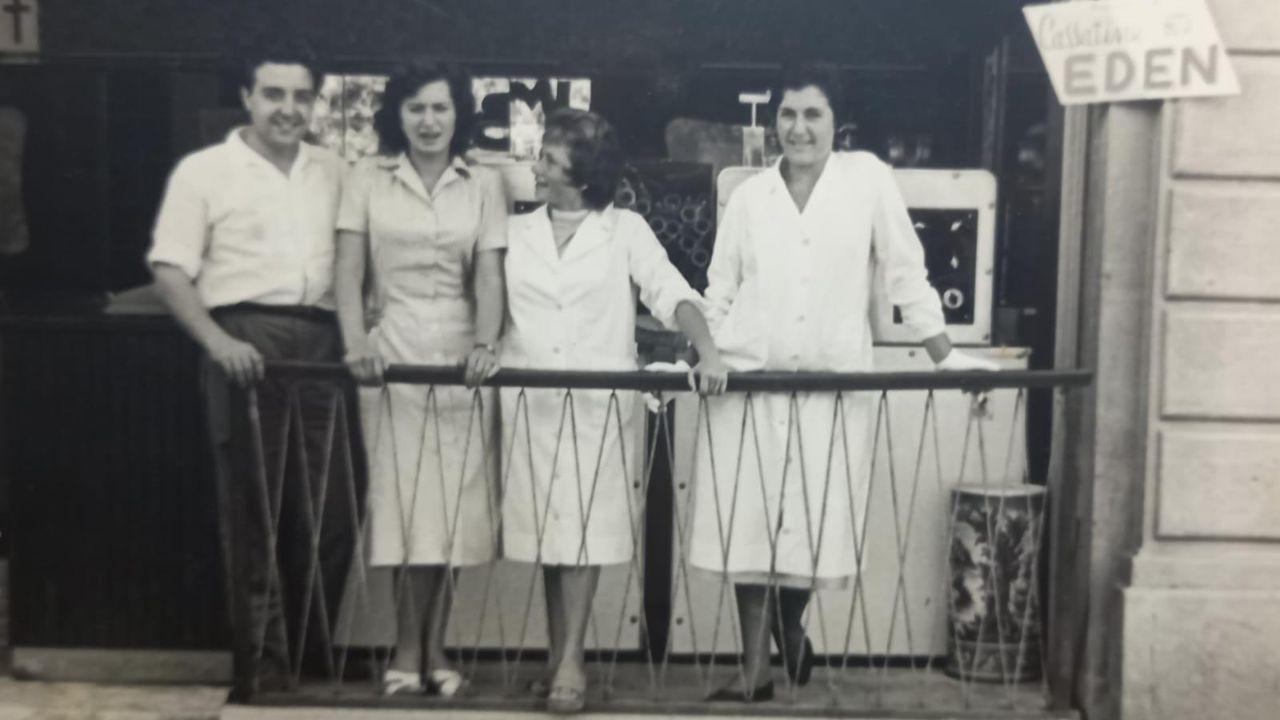 
	Fauzia Paolini al bar Eden in una foto storica

