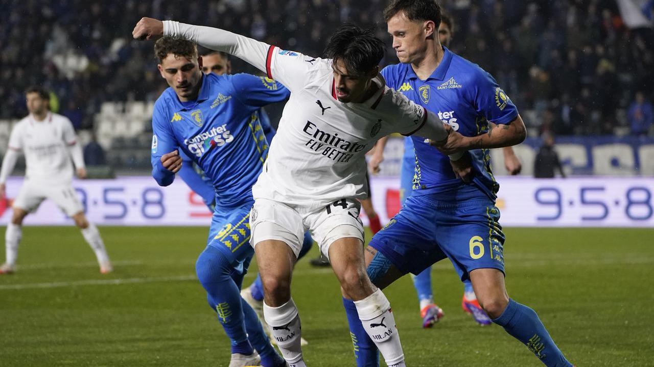 Un'azione del match