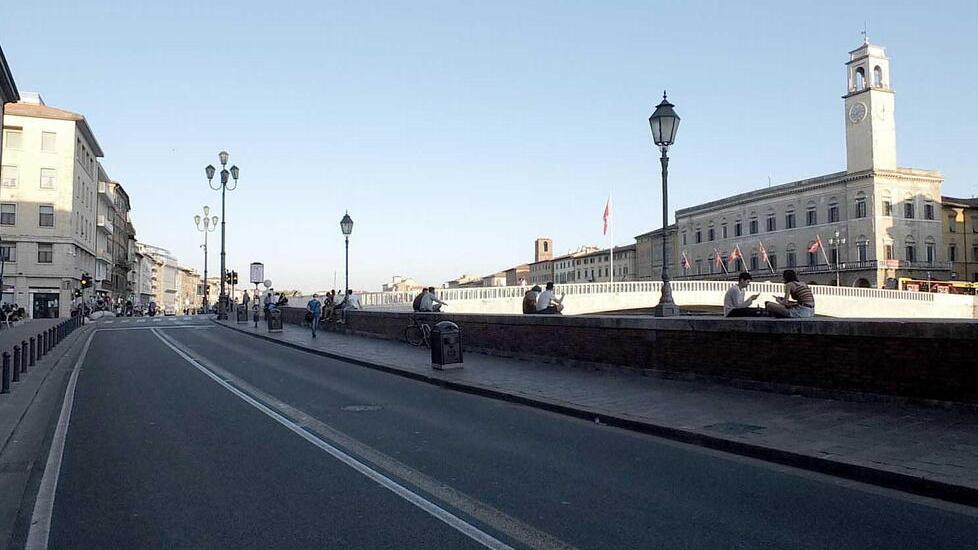 Una parte di lungarno Pacinotti