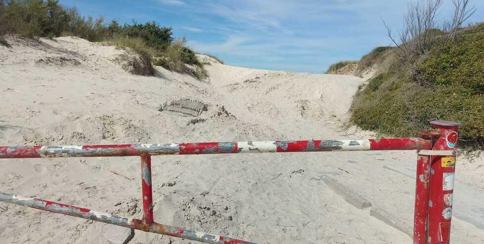 L’accesso del Galafone alle Spiagge Bianche