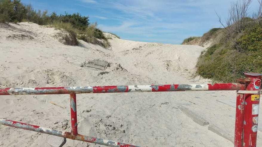 L’accesso del Galafone alle Spiagge Bianche