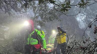 Una fase dei soccorsi