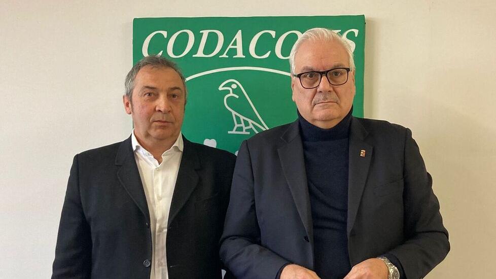 Il presidente del Codacons Modena, Fabio Galli, e l’avvocato Massimo Grillenzoni