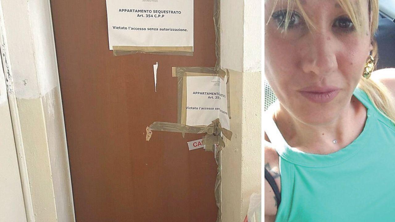 Giada Norfini e la casa sequestrata (foto Stick)