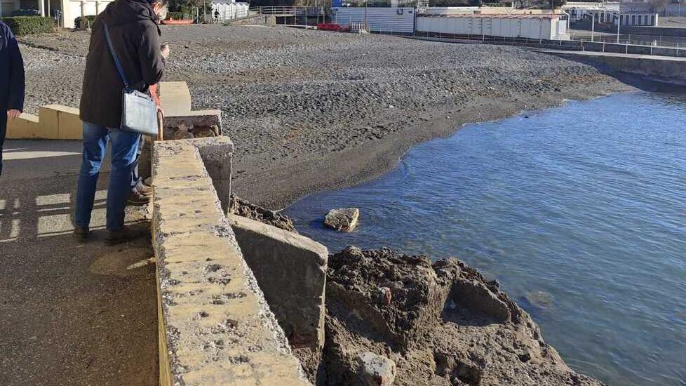 Il sopralluogo sulla passeggiata