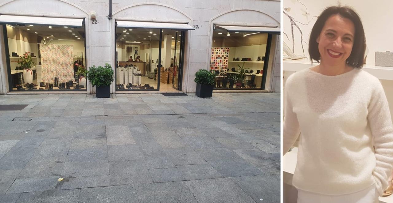 
	Barbara Ferrari e il suo negozio in via Taglio

