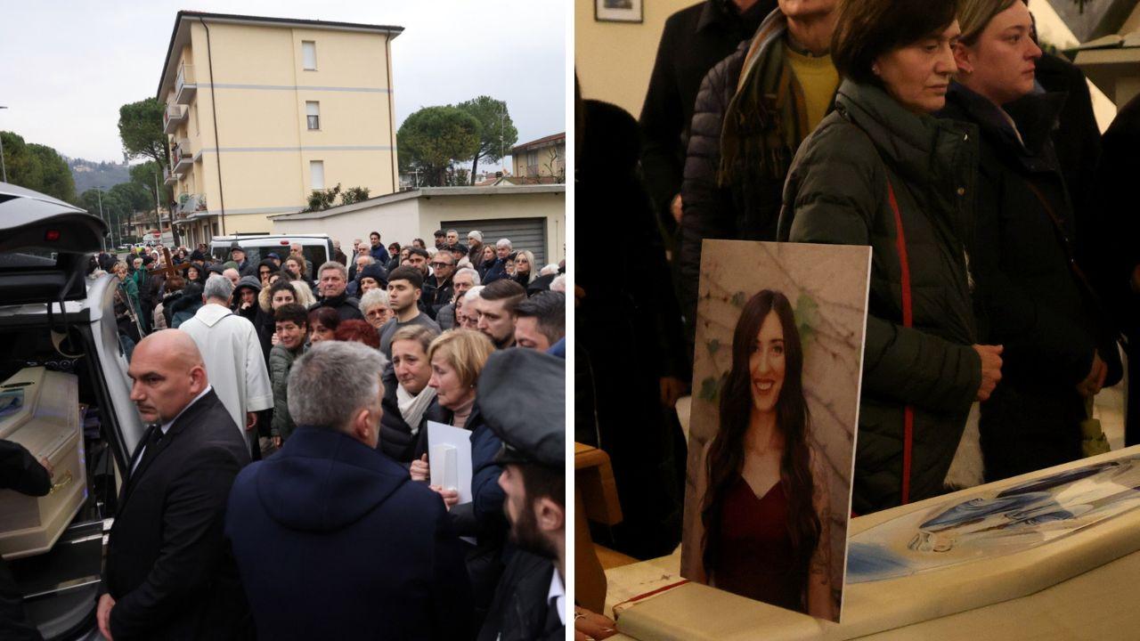 Eleonora Guidi, chiesa gremita per la 34enne uccisa a coltellate: il padre accusa un malore