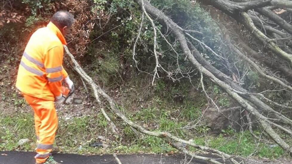 Maltempo all'Elba, crolli e fango sulle strade provinciali