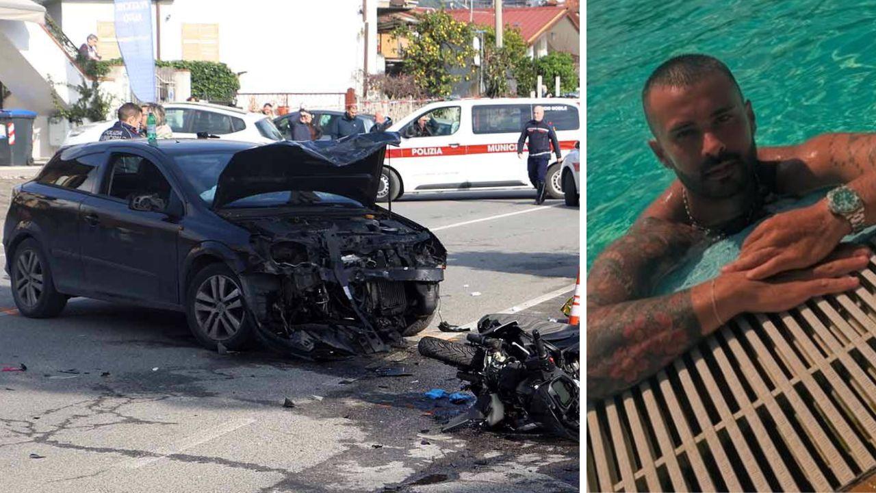 La vittima Lorenzo Molitierno e il luogo dell'incidente mortale