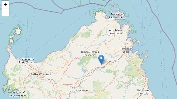 Scossa di terremoto a Berchidda: cosa è successo