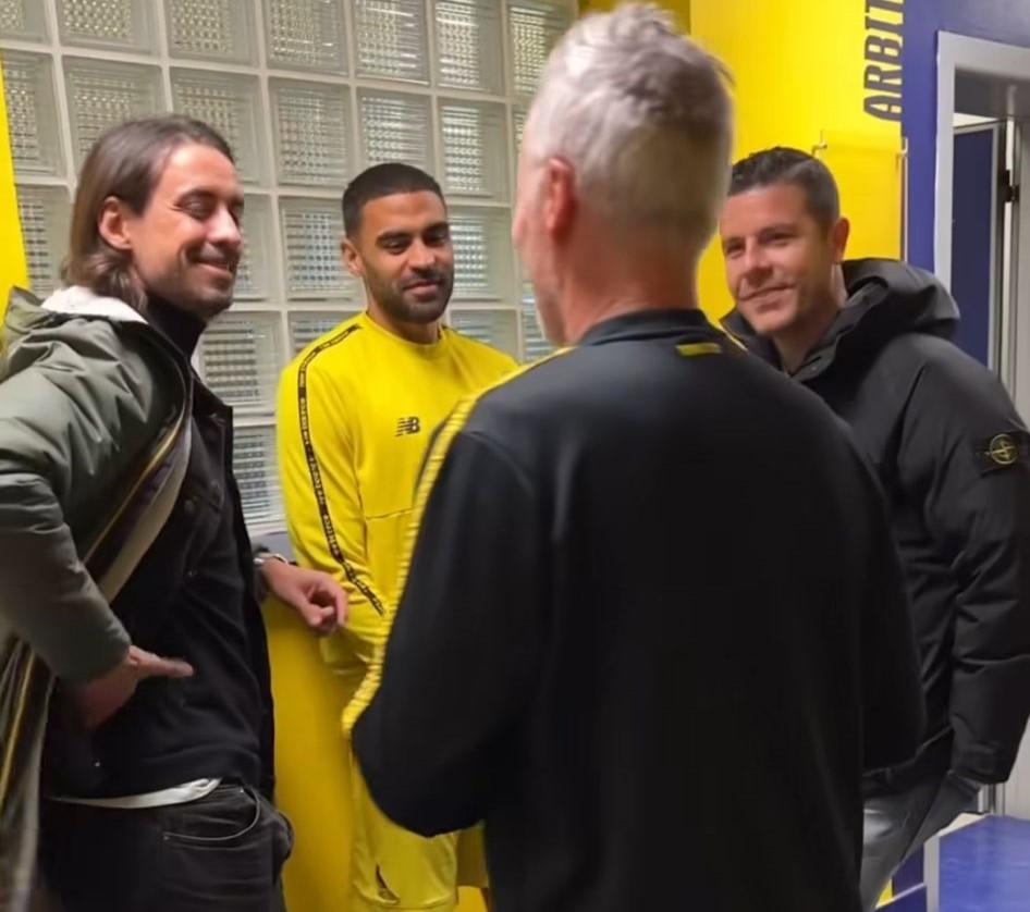 
	"El Diablo" Granoche con Defrel, Mandelli e Catellani

