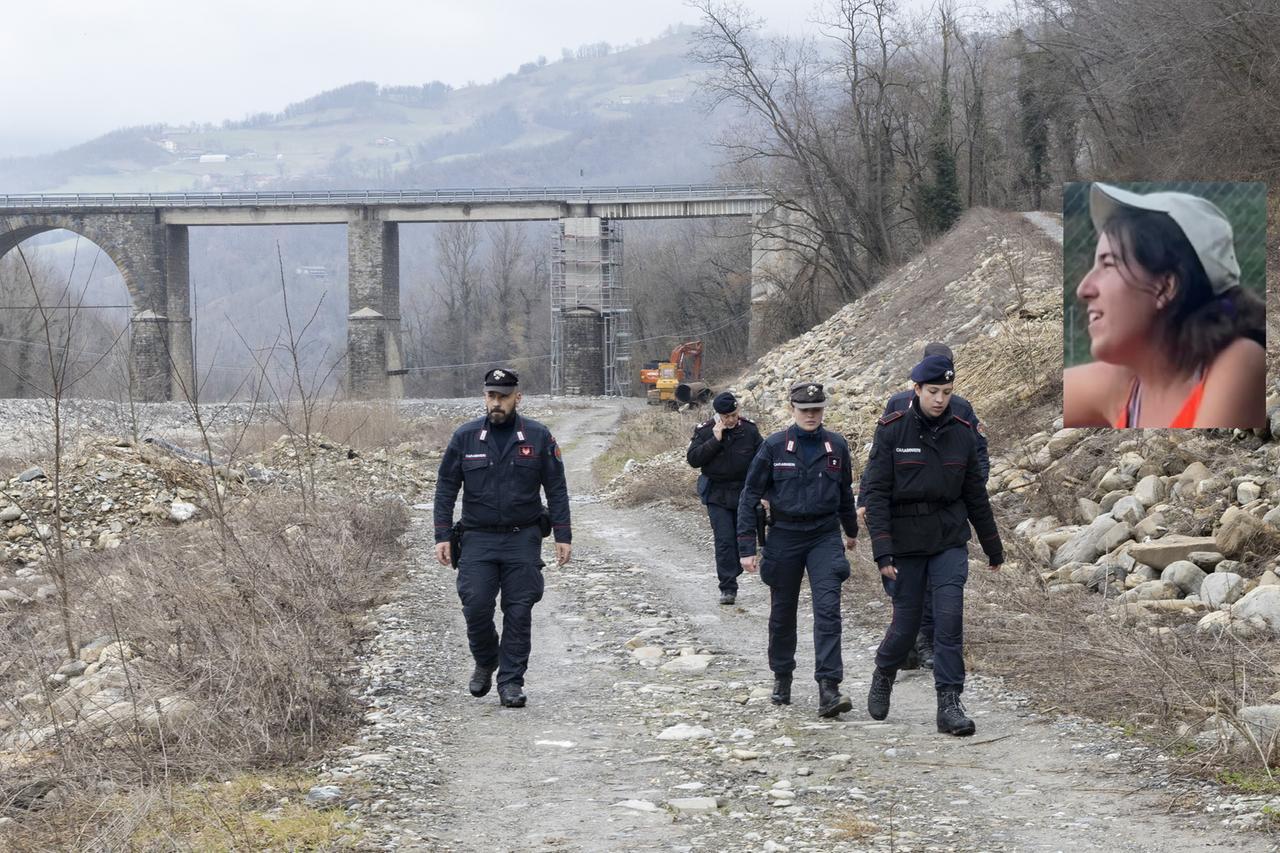 
	La ricerche dei carabinieri lungo il torrente Dragone e nel riquadro Daniela Ruggi

