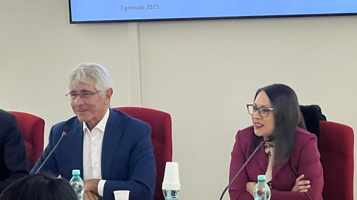 L'assessora regionale allo sport <strong>Ilaria Portas </strong>con il ministro <strong>Andrea Abodi</strong>